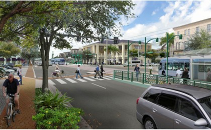 Proposed street improvements for bus rapid transit (BRT) line on Bee Ridge Road