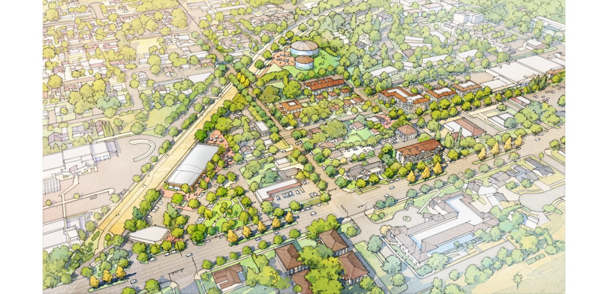 Neighborhood center vision for the Alta Loma Focus Area in Rancho Cucamonga