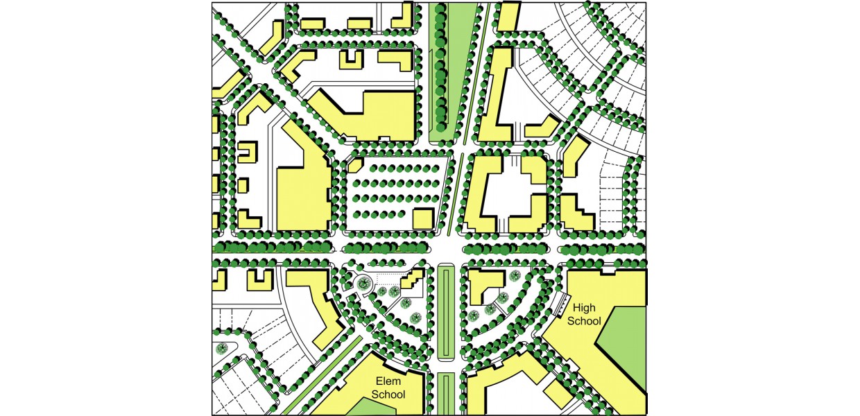 Neighborhood center illustrative plan