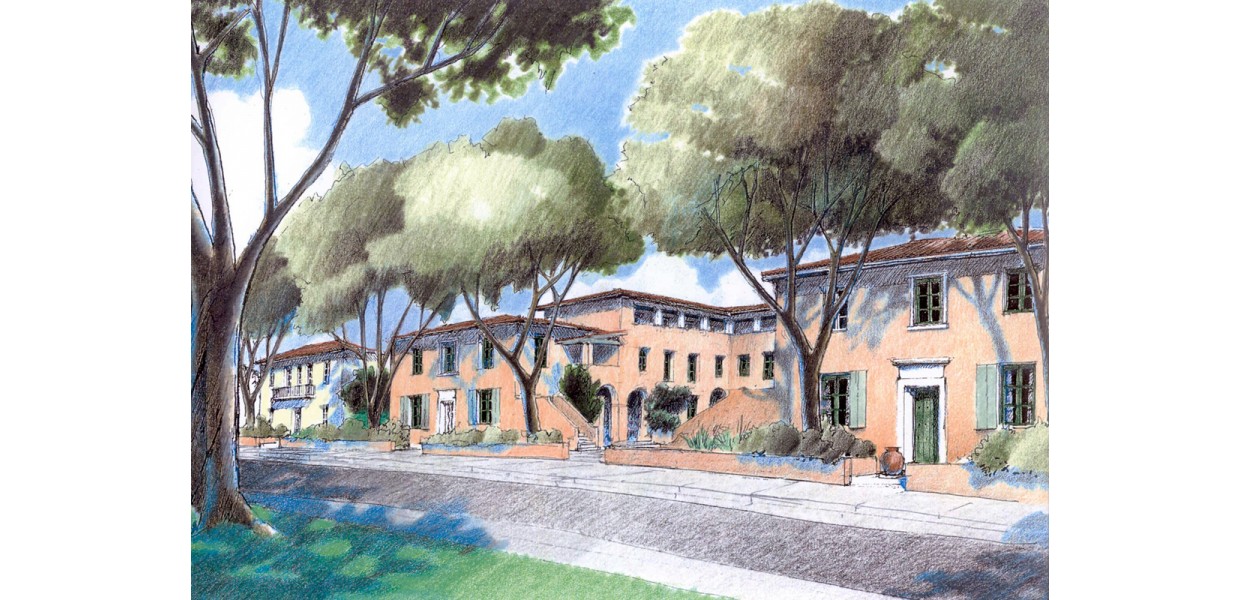 Courtyard housing types for multi-family neighborhood infill