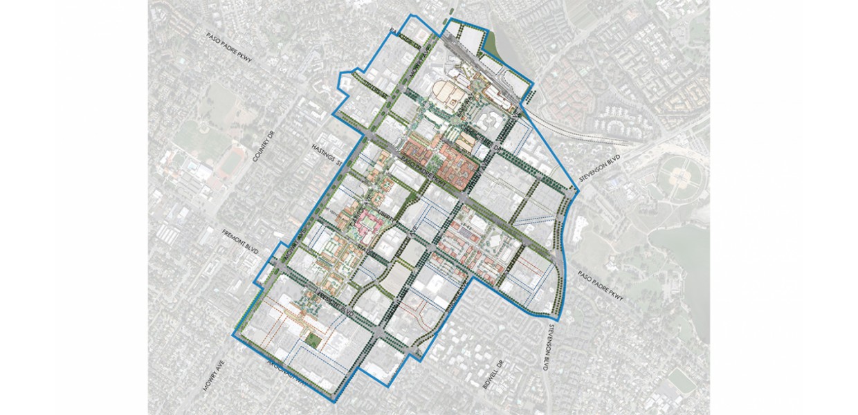 City Center planning area - illustrative plan
