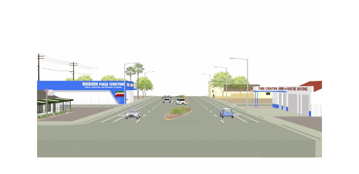 Existing Condition on Kings Canyon Road