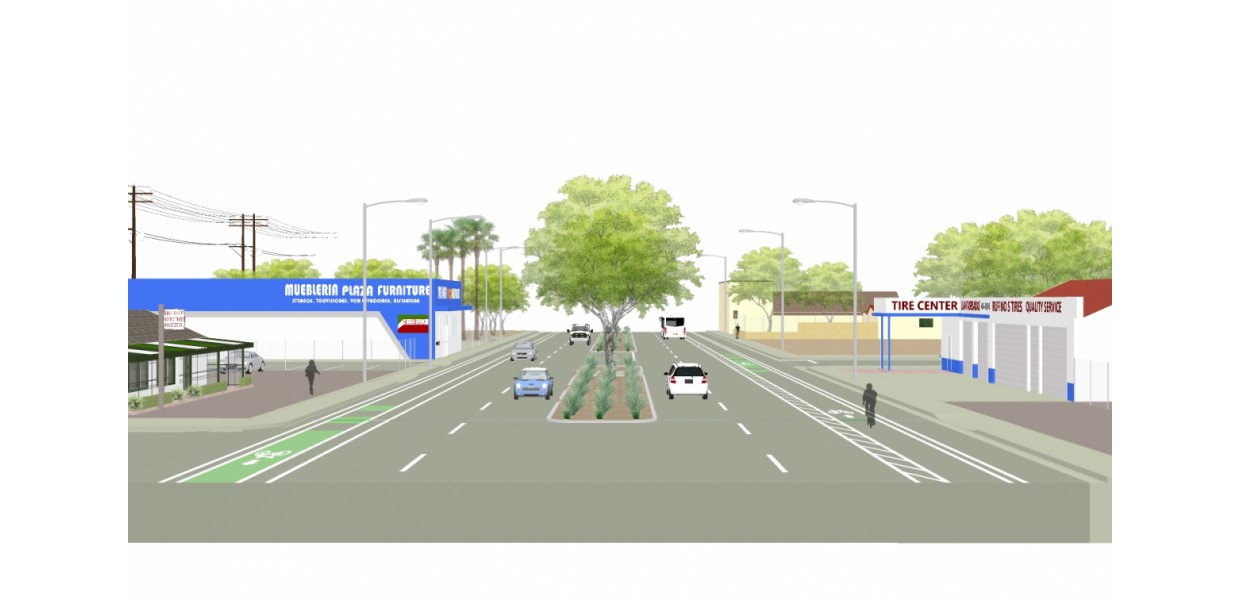 Public Investment in New Bike Lanes and Median