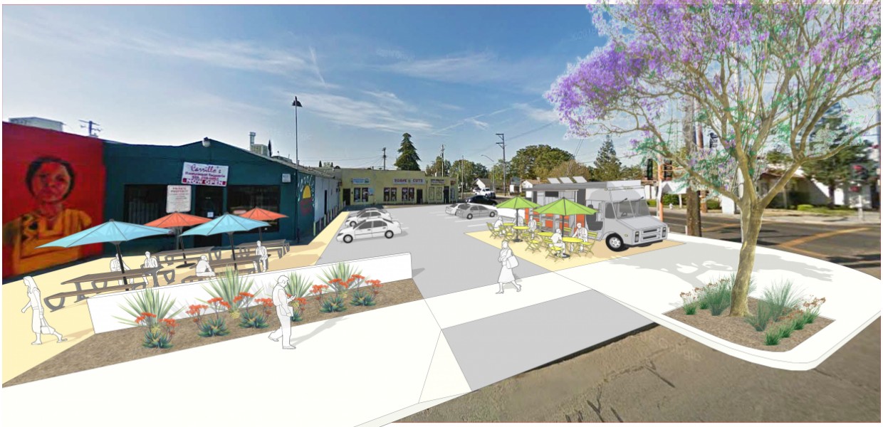 "Tactical" Site Improvements to Create Neighborhood Gathering Place
