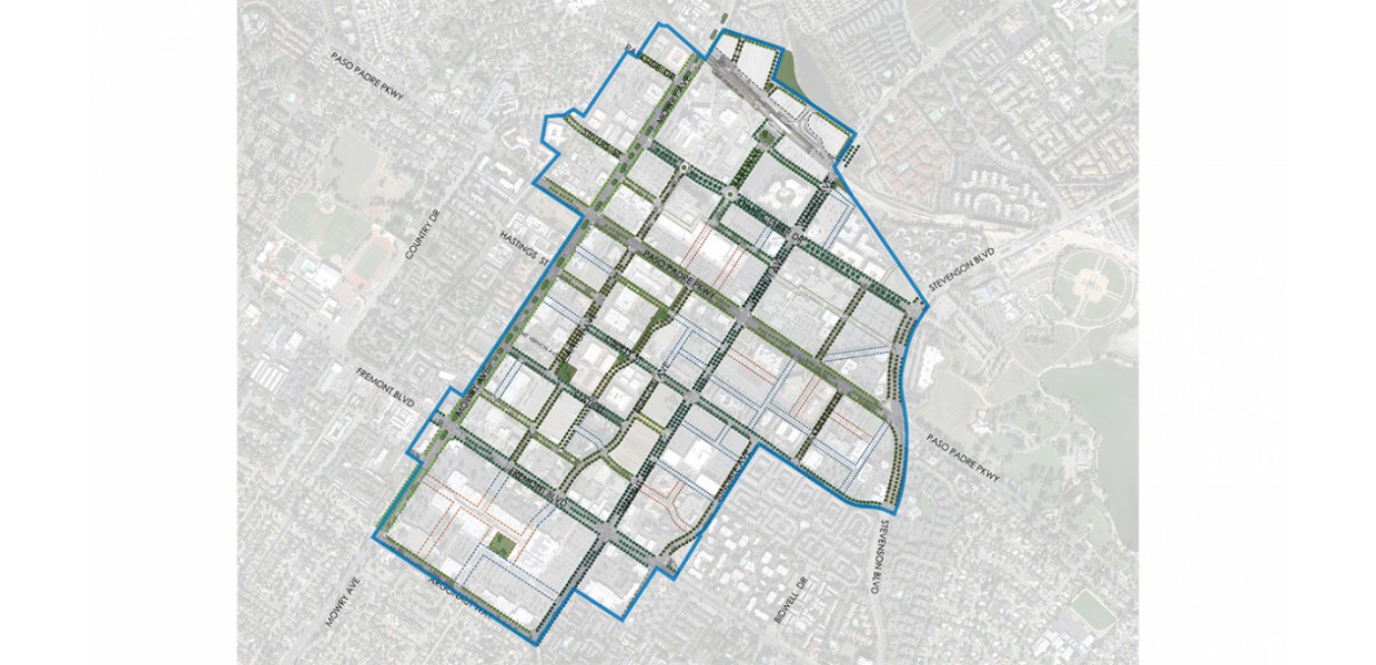 City Center planning area - public realm framework plan