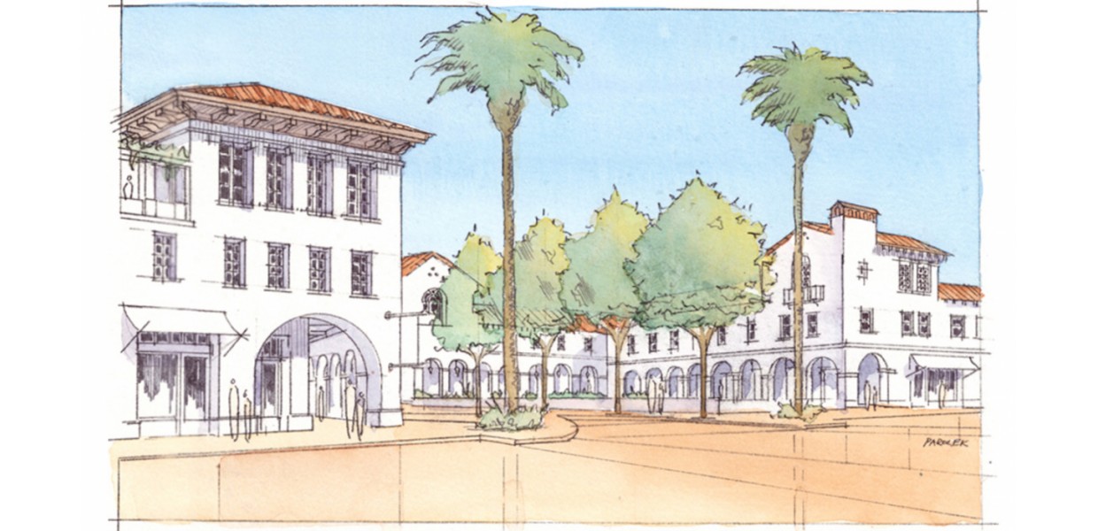 New plaza and mixed-use neighborhood center on Spring Street - Opticos Design