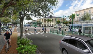 Proposed street improvements for bus rapid transit (BRT) line on Bee Ridge Road